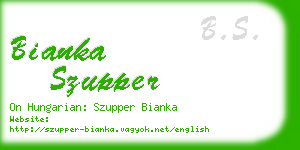 bianka szupper business card